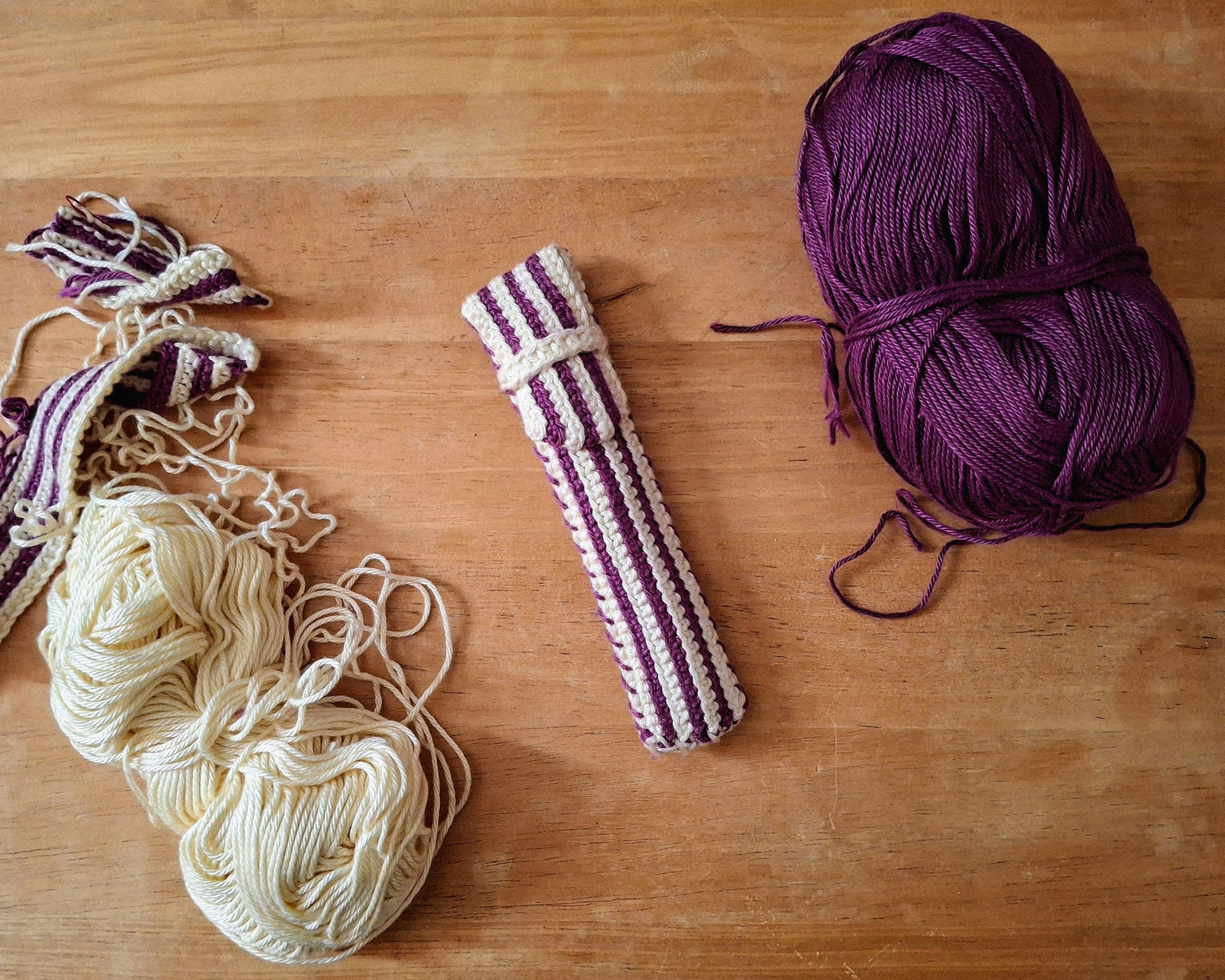 ‘Ube at Krema’ Crochet Pen Case Pattern